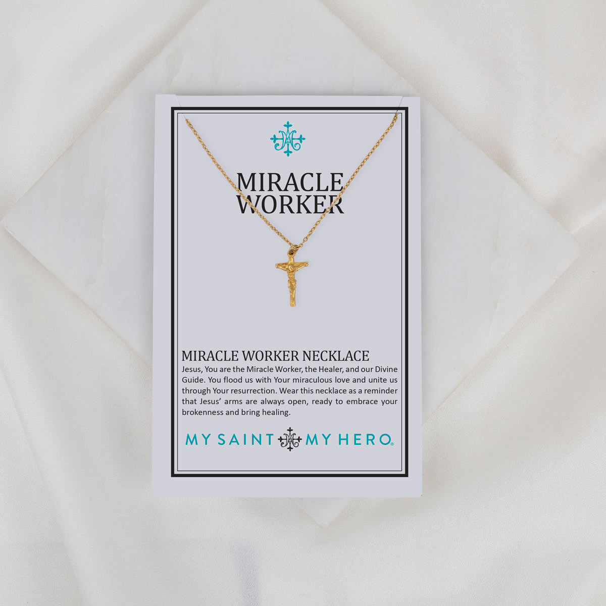 Miracle Worker Necklace 18" + 2" Gold