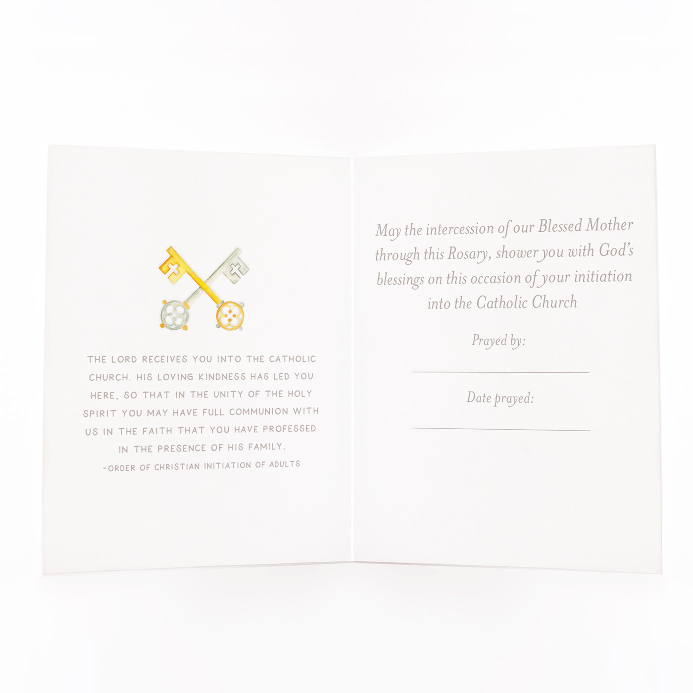 Rosary Card | Sacrament | OCIA | Easter Vigil Candles