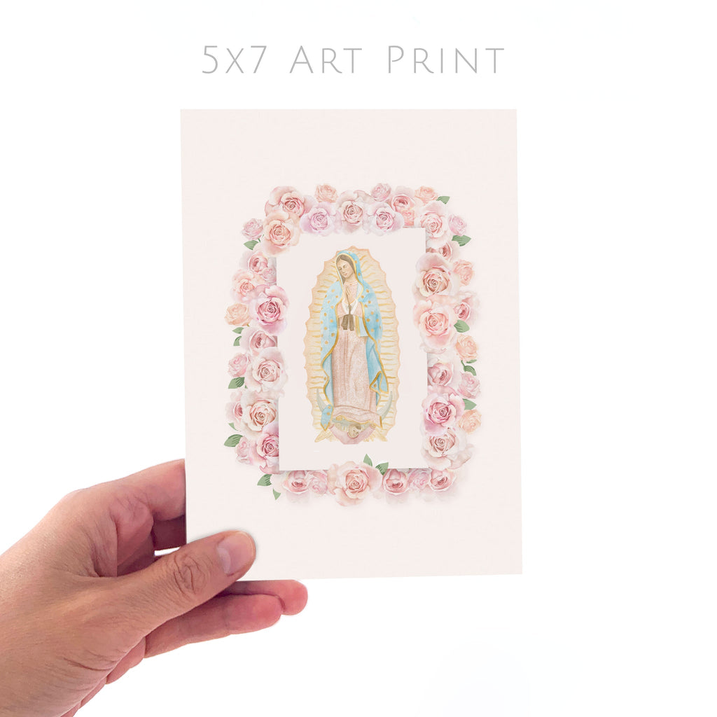 Our Lady of Guadalupe | Roses | Art Print