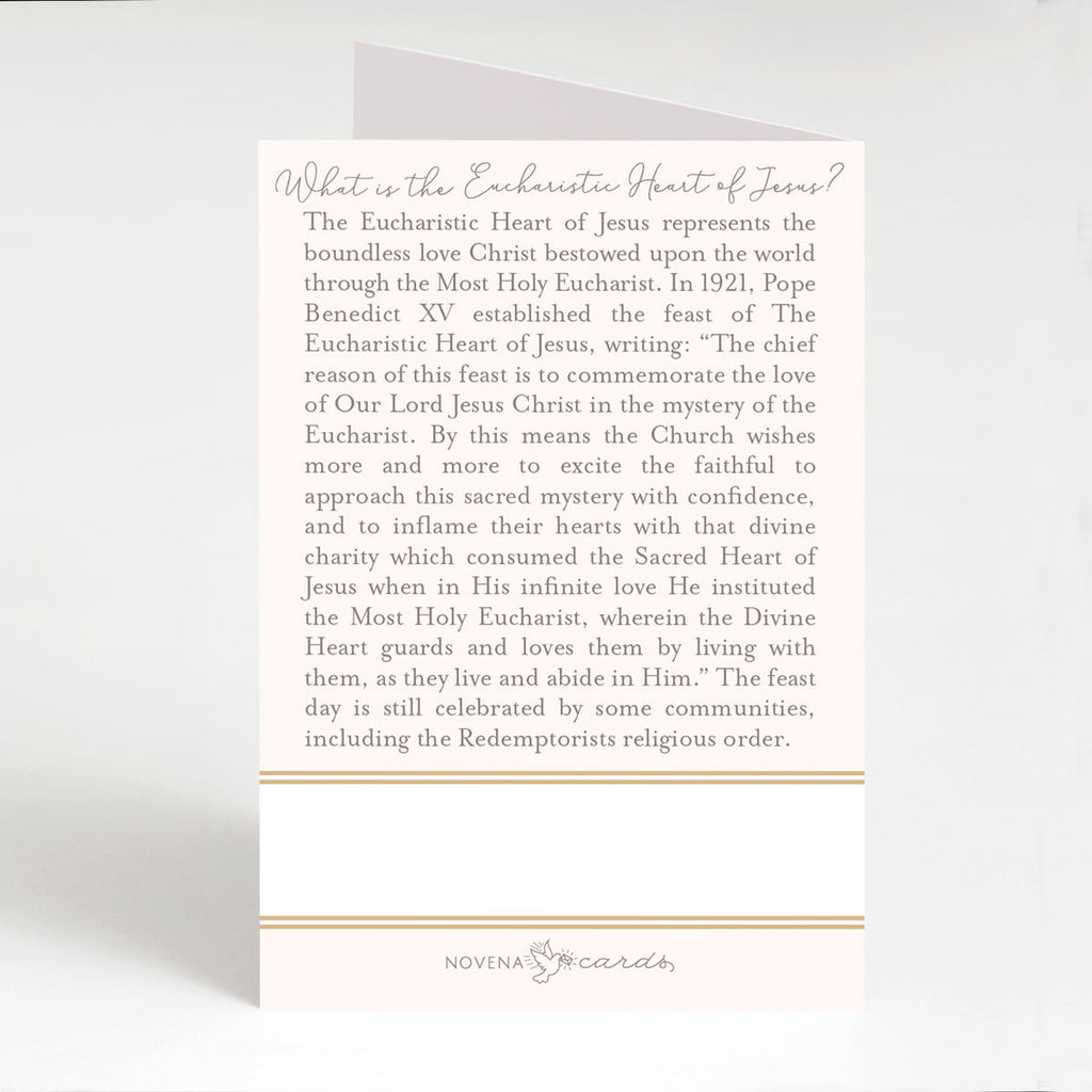 Prayer to the Eucharistic Heart of Jesus | Beige