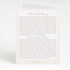 Rosary Card | Anniversary Heart | Wedding Anniversary | Beige