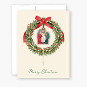 Rosary Card | Christmas Wreath | Holy Family