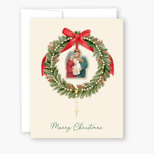 Rosary Card | Christmas Wreath | Holy Family