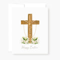 Rosary Card | Easter | Wooden Cross - Single Card