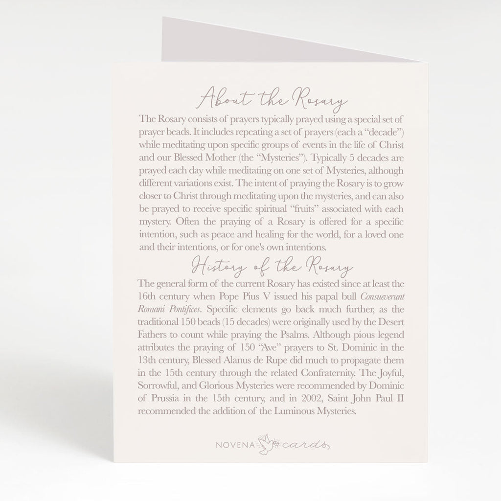 Rosary Card | Daffodils | Get Well