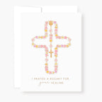 Rosary Card | Rosary of Roses Cross | Get Well
