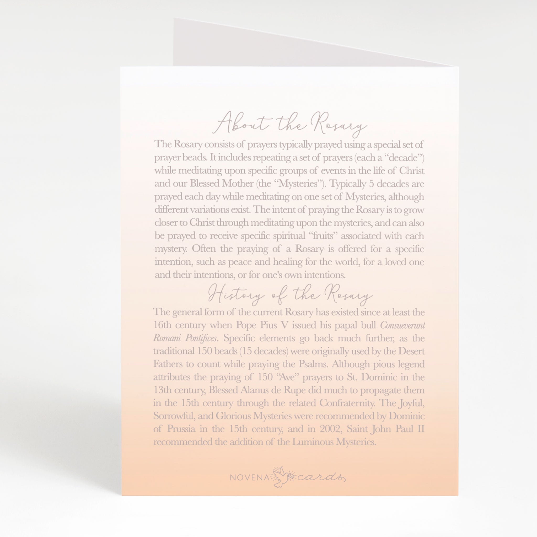 Rosary Card | Sacrament | Confirmation