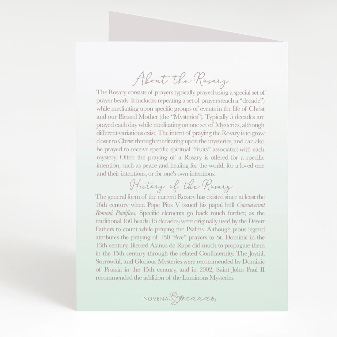 Rosary Card | Sacrament | Diaconate Ordination