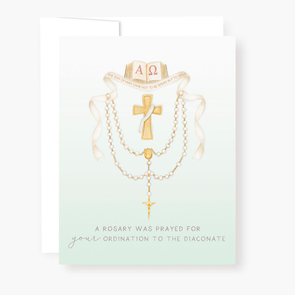 Rosary Card | Sacrament | Diaconate Ordination