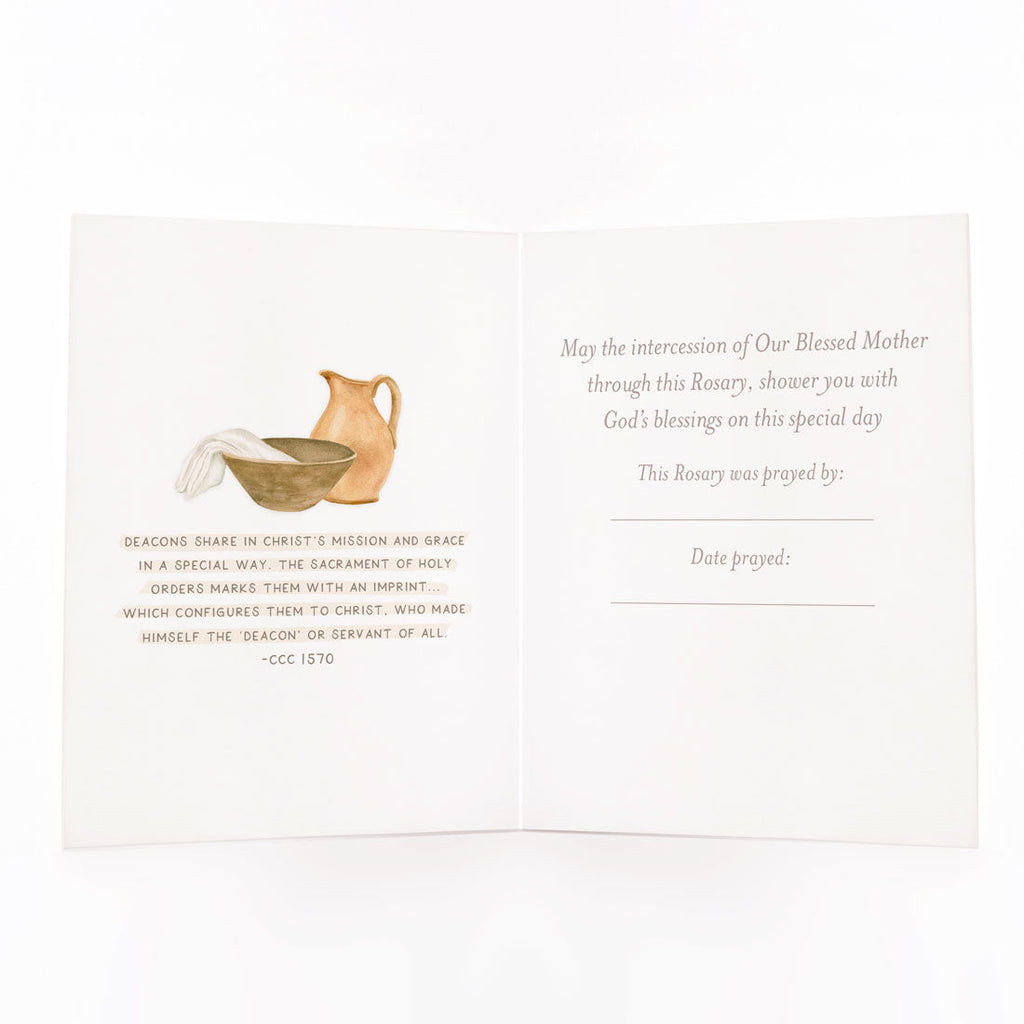 Rosary Card | Sacrament | Diaconate Ordination