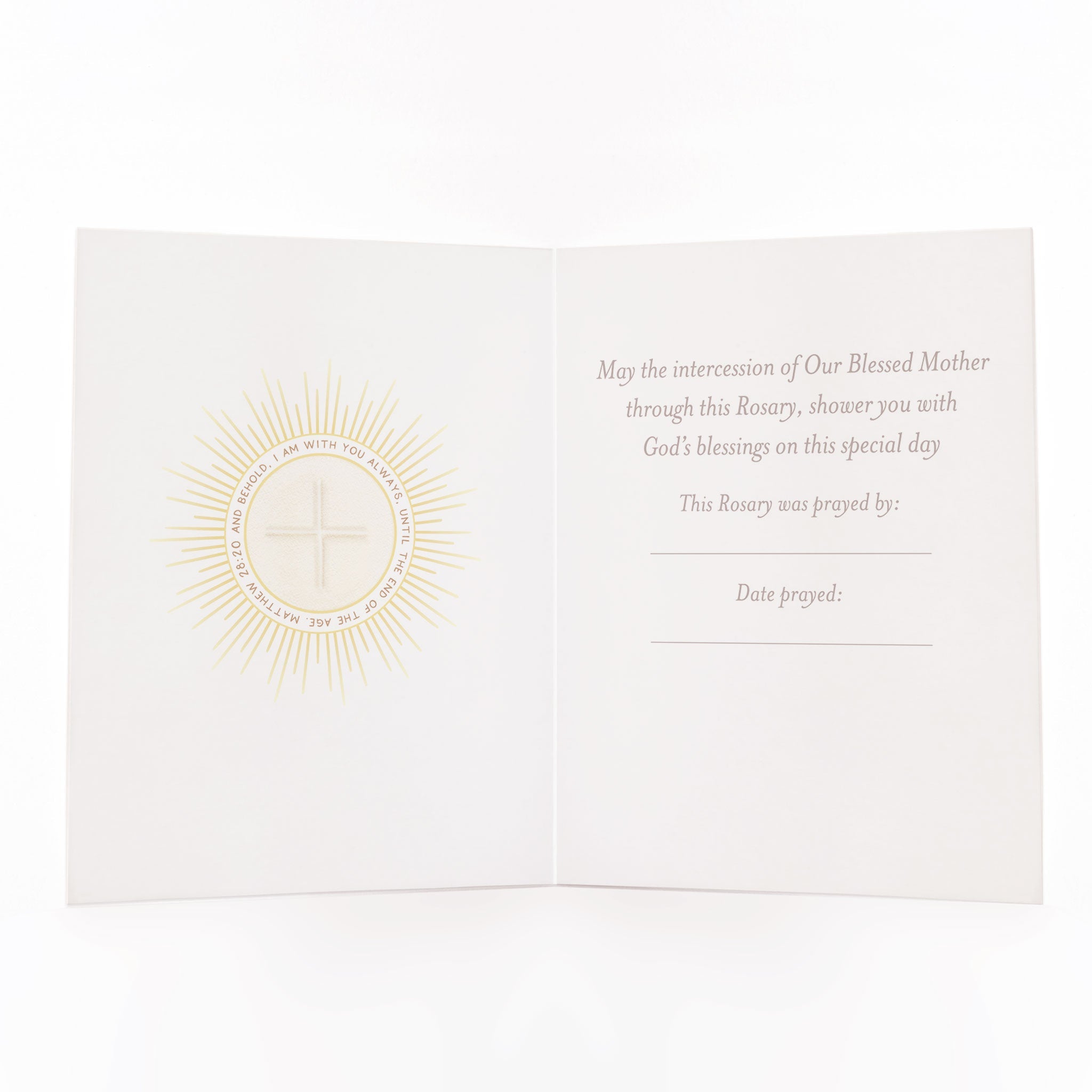 Rosary Card | Sacrament | First Holy Communion
