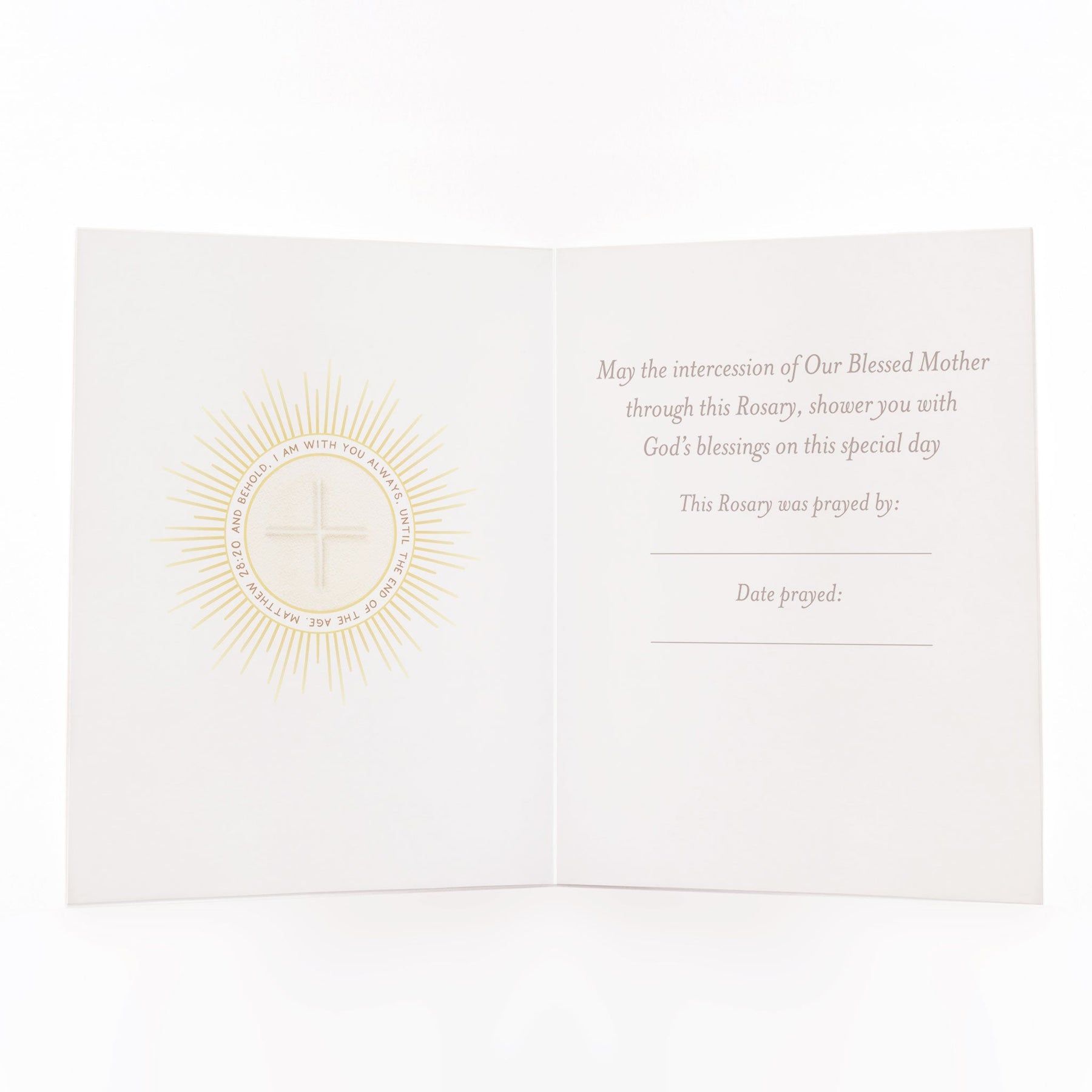 Rosary Card | Sacrament | First Holy Communion – Crossroads Collective