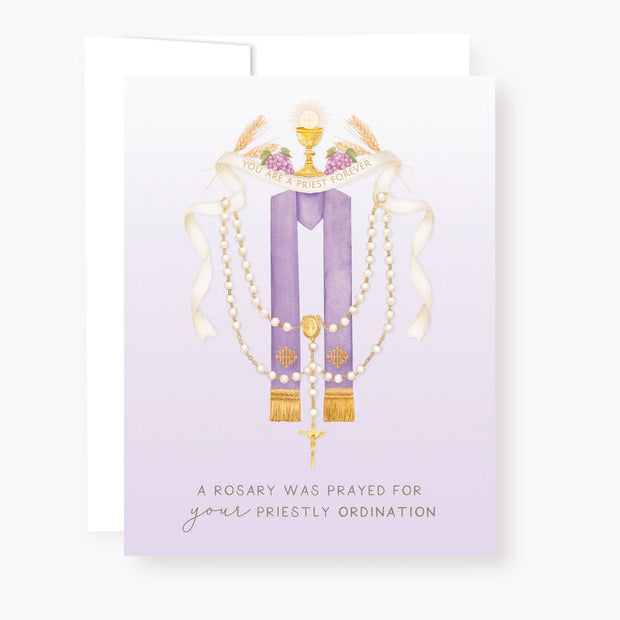 Rosary Card | Sacrament | Priestly Ordination