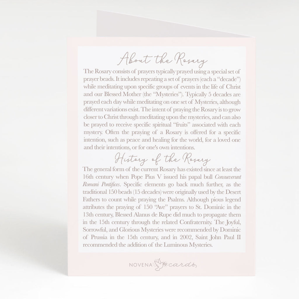 Rosary Card | Candle | Sympathy