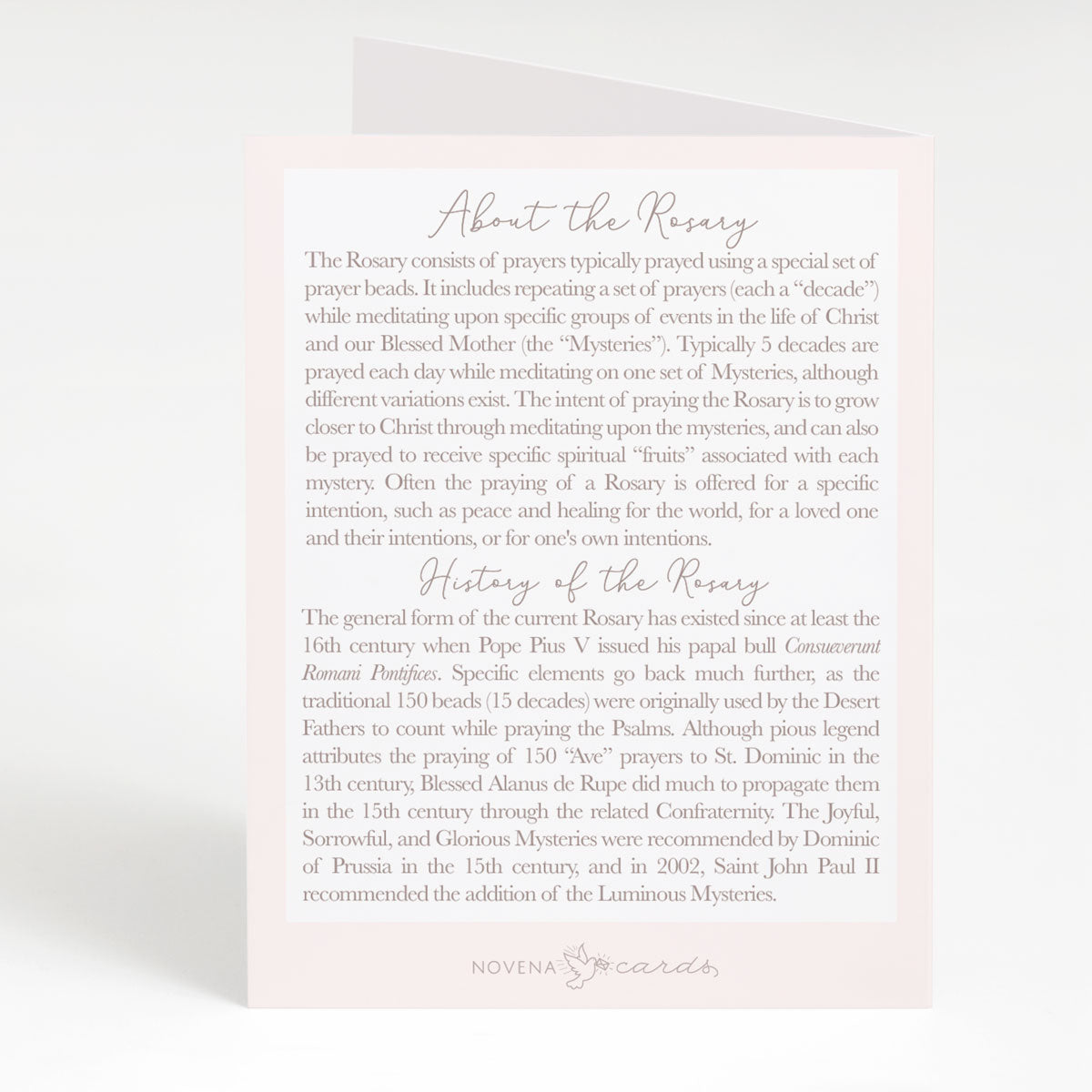 Rosary Card | Candle | Sympathy