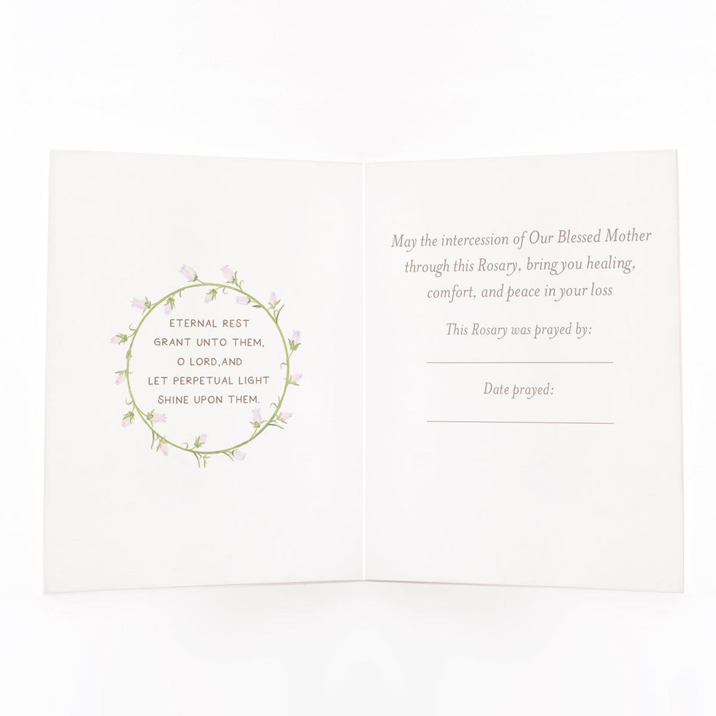 Rosary Card | Candle | Sympathy