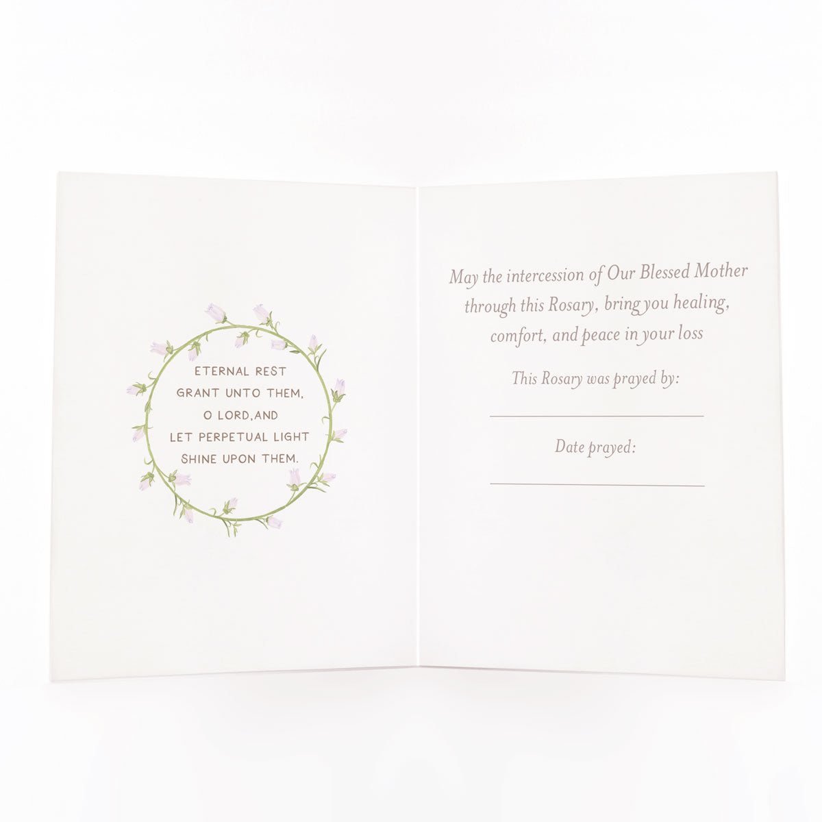 Rosary Card | Candle | Sympathy