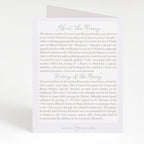 Rosary Card | Anemones | Thank You - Single Card