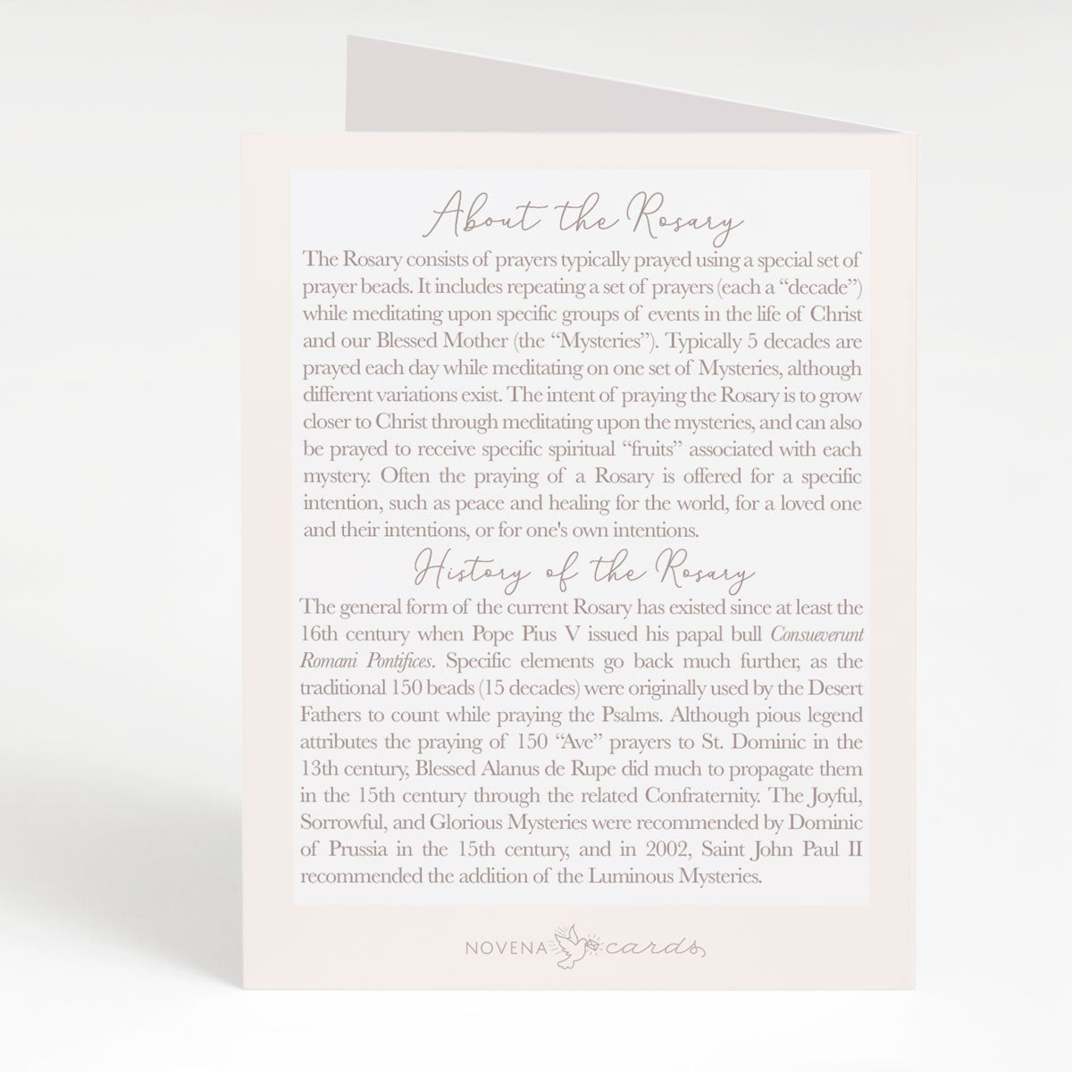 Rosary Card | Sunflowers | Thank You