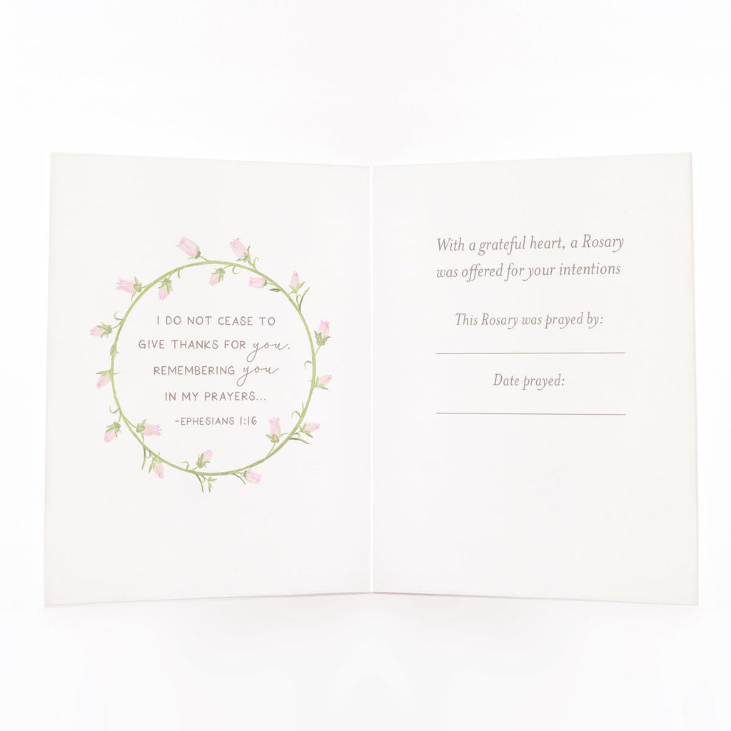 Rosary Card | Sunflowers | Thank You