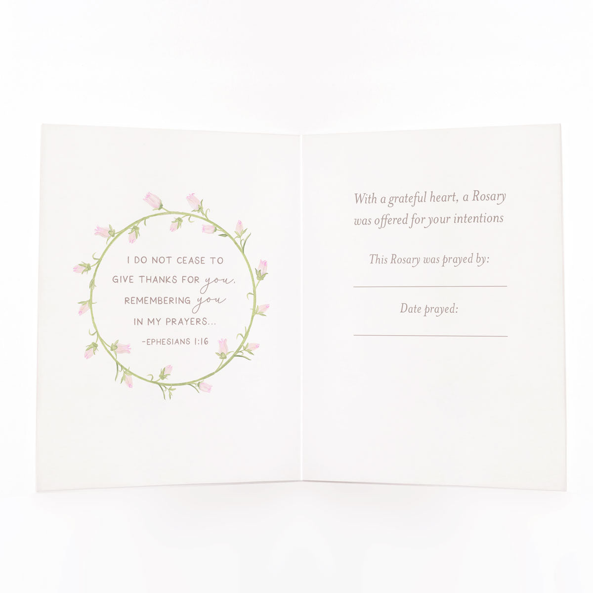 Rosary Card | Sunflowers | Thank You