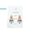 1 Thessalonians 5:18 Tea Towel Pumpkin Topiary