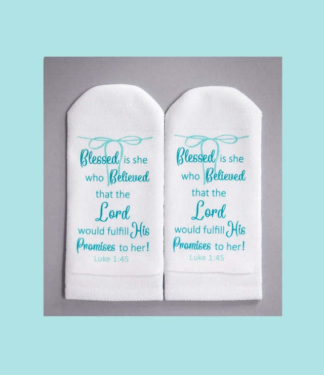 Luke 1:45 Women's Ankle Sock - Standing on the Word