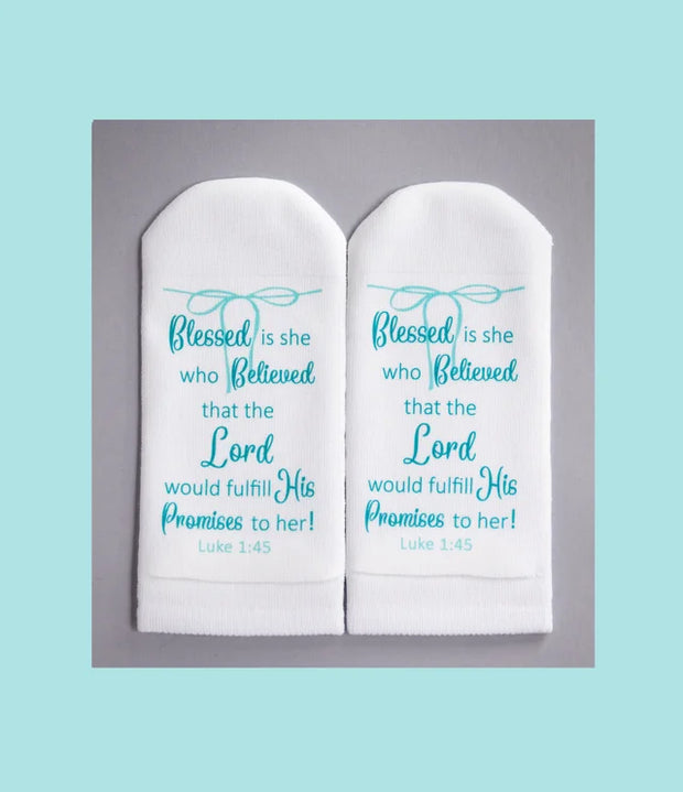 Luke 1:45 Women's Ankle Sock - Standing on the Word