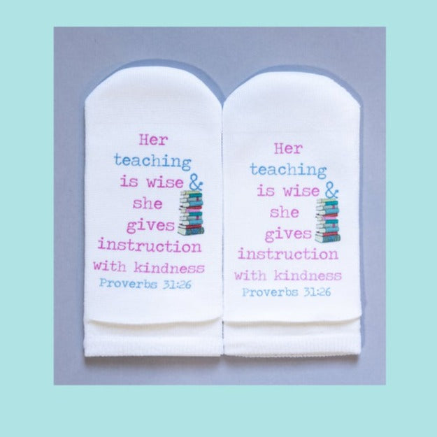 Proverbs 31:26 Women's Ankle Sock - Standing on the Word