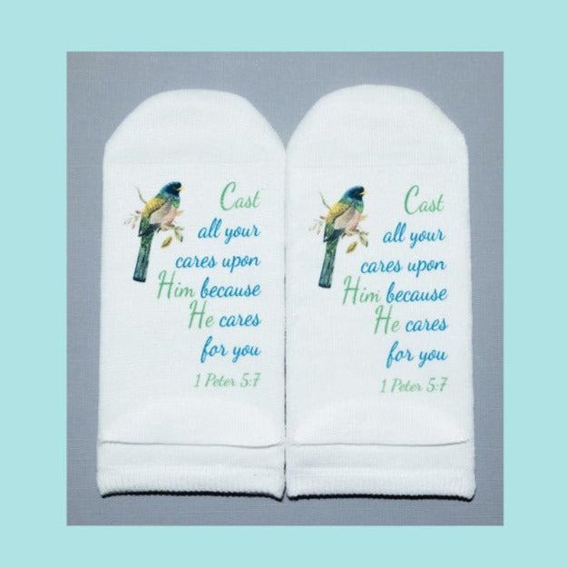 1 Peter 5:7 Women's Ankle Sock - Standing on the Word