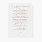 Spiritual Communion Prayer Card | Blessed Sacrament | Salmon