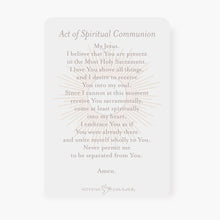 Spiritual Communion Prayer Card | Blessed Sacrament | Salmon