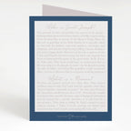 St. Joseph Novena Card | Navy Blue