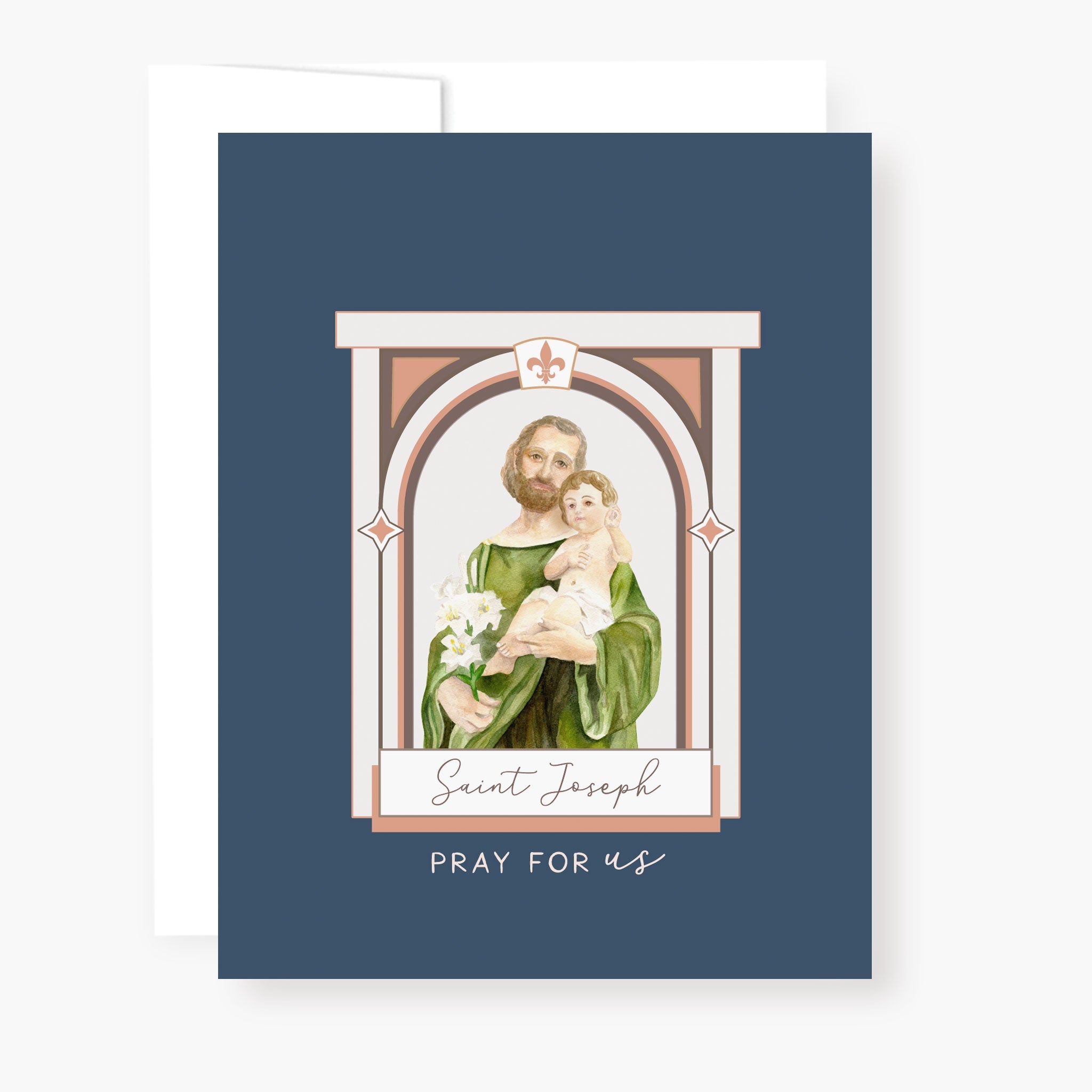 St. Joseph Novena Card | Navy Blue