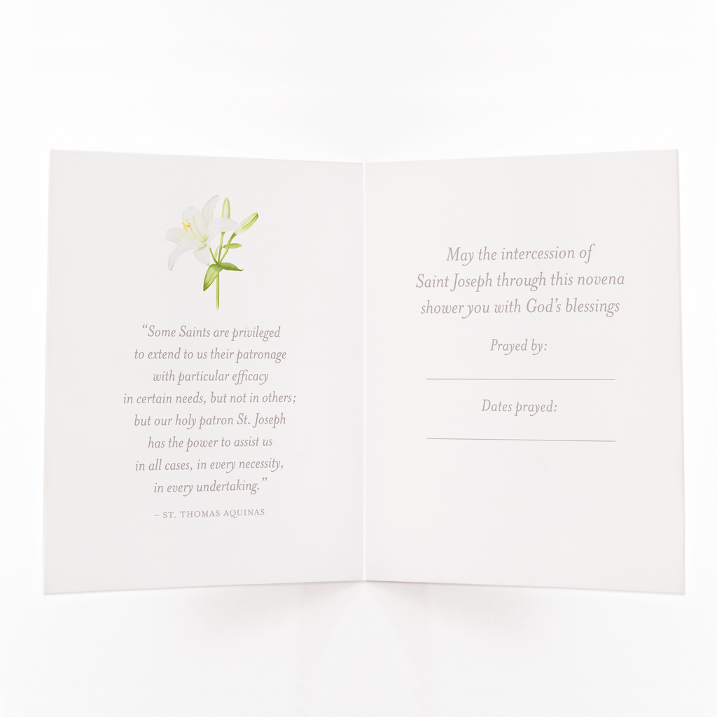 St. Joseph Novena Card | Navy Blue