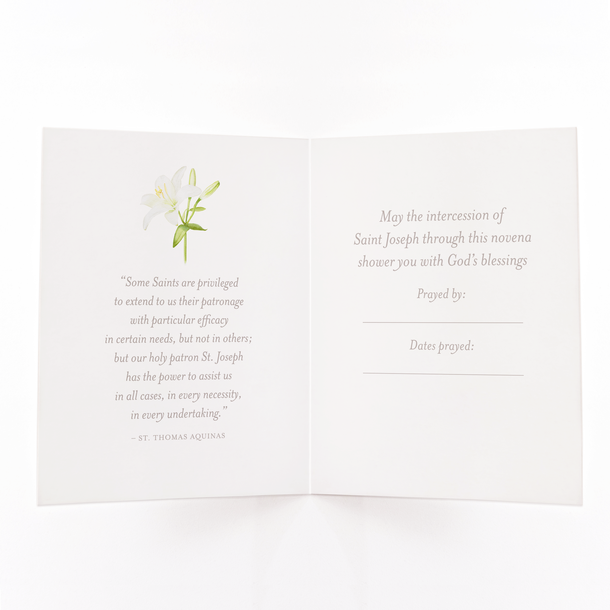 St. Joseph Novena Card | Navy Blue
