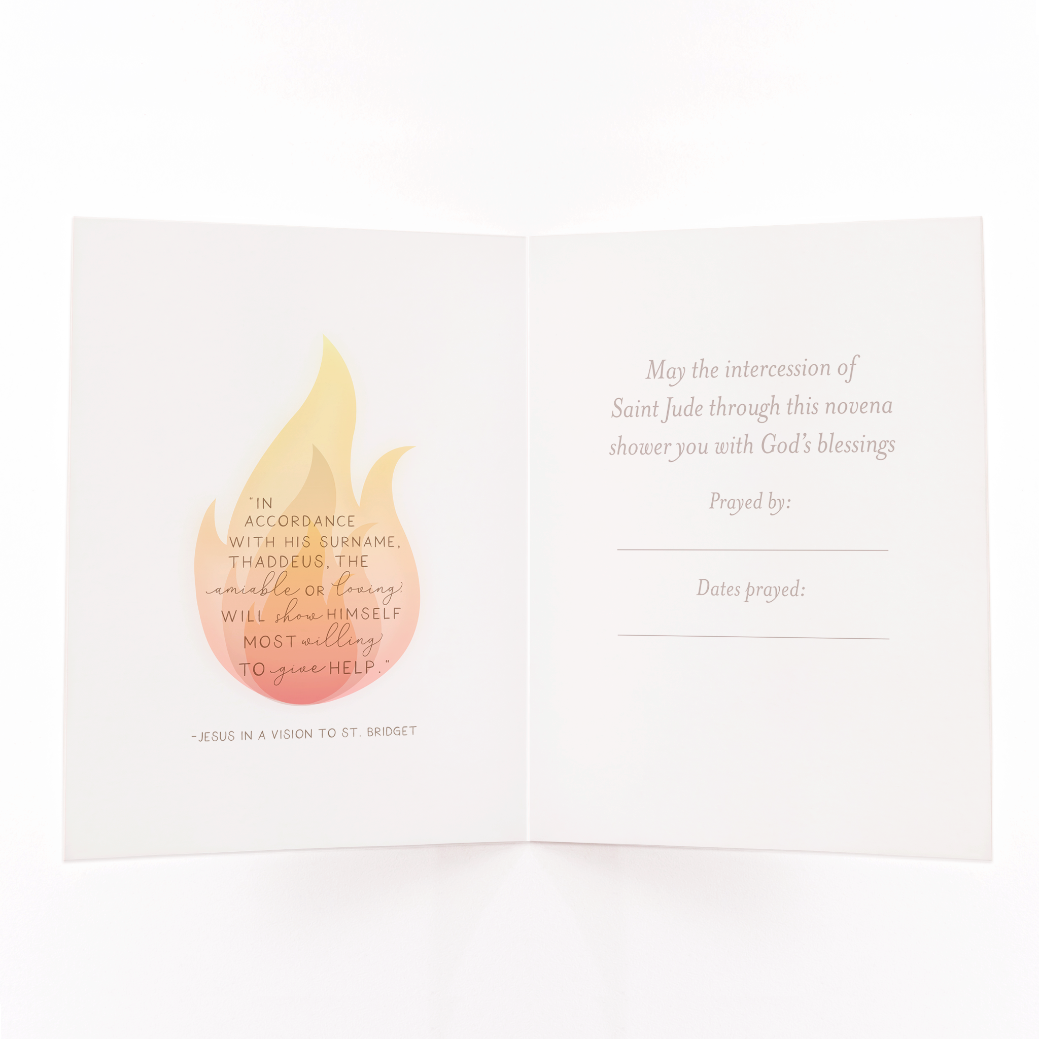 St. Jude Novena Card | Mint Green