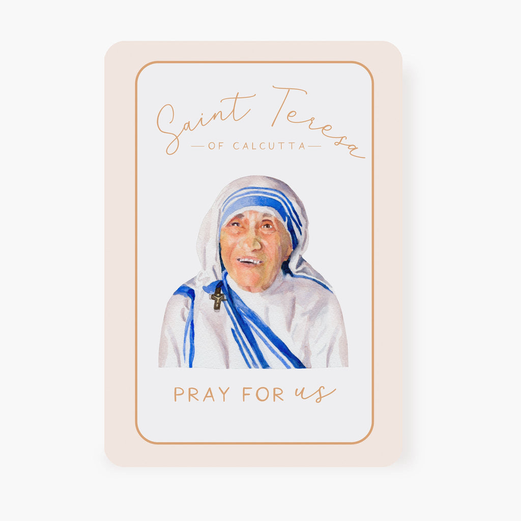 St. Teresa of Calcutta Prayer Card | Pray for Us | Memorare Prayer