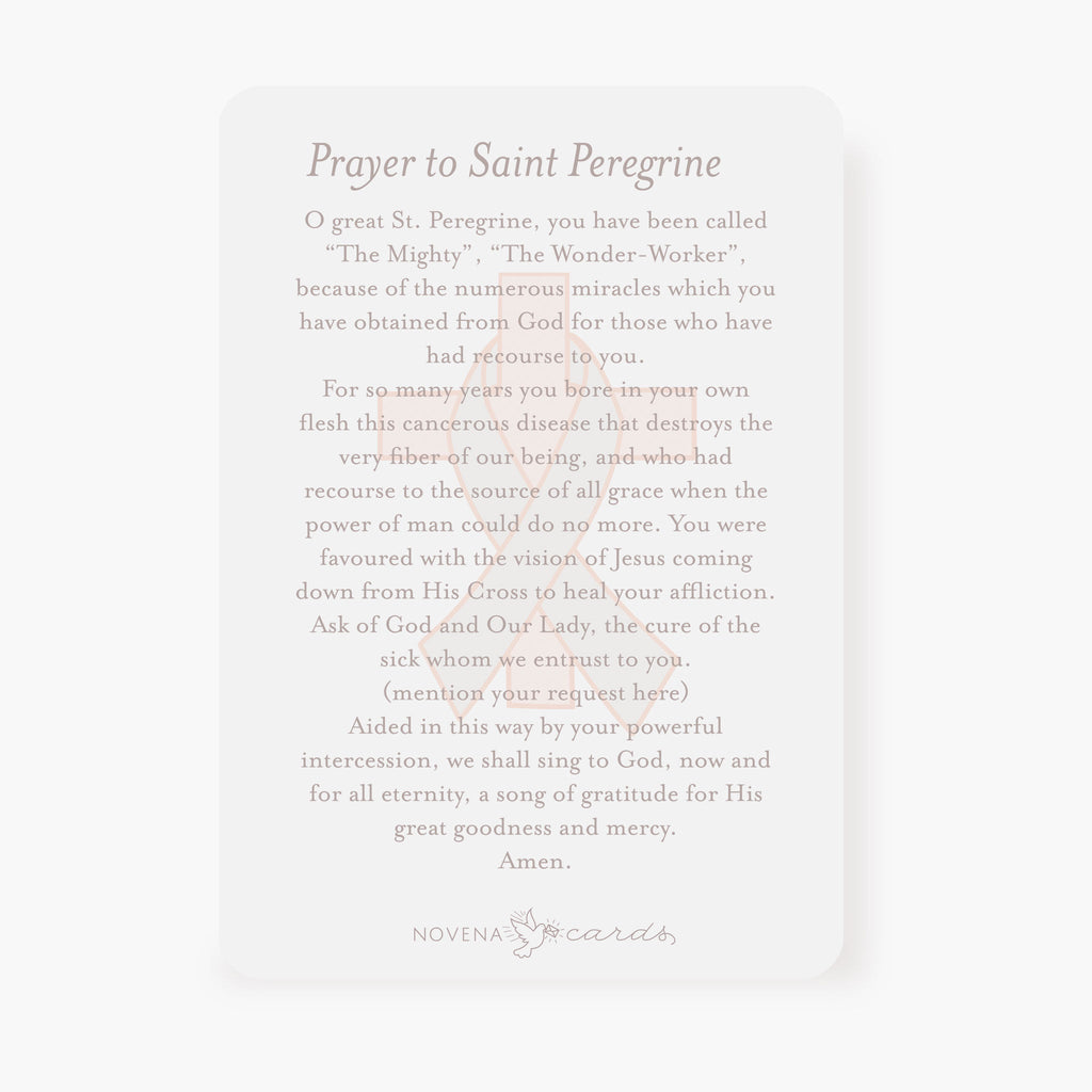 St. Peregrine Prayer Card | Pray for Us