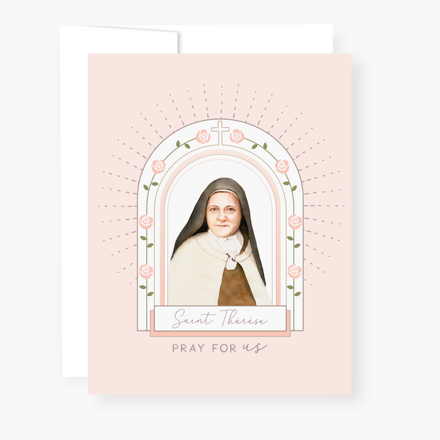 St. Therese Novena Card | Pink