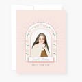 Sacred Heart Novena Card | Blue