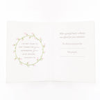 Rosary Card | Pearl Rosary | Light Blue | Thank You - Single Card