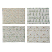 28"x20" Wrapping Paper Sheets with Tree/Nativity Pattern