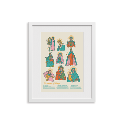 The Names of Mary Art Print (Unframed)