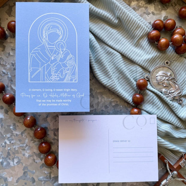 Holy Rosary Spiritual Bouquet Postcard