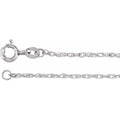 Sterling Silver 1.25 mm Rope 16" Chain Jewelry Crossroads Collective