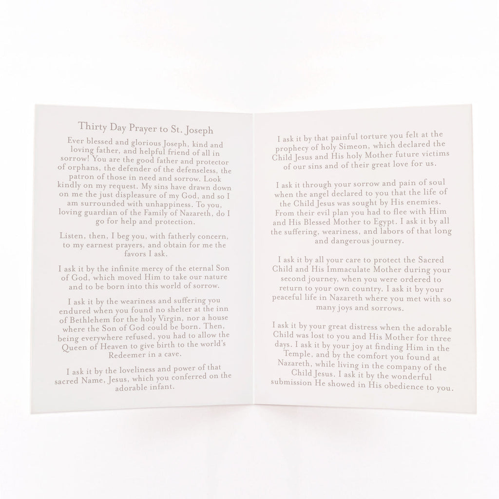 30 Day St. Joseph Novena Prayer Card | Light Blue Crossroads Collective