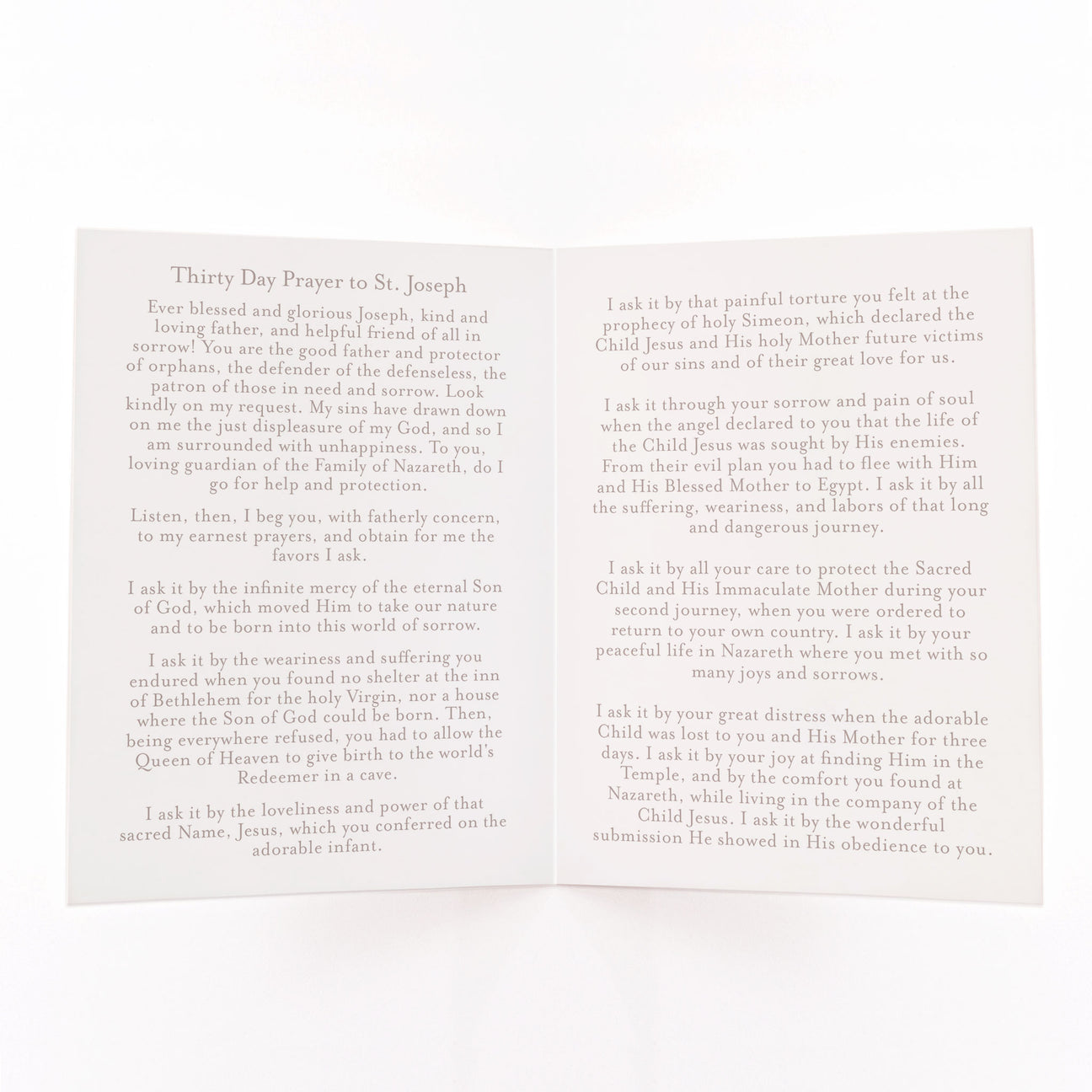 30 Day St. Joseph Novena Prayer Card | Light Blue Crossroads Collective