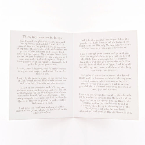 30 Day St. Joseph Novena Prayer Card | Light Blue Crossroads Collective
