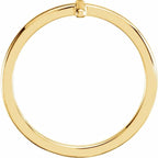 14K Yellow Sideways Cross Ring Crossroads Collective